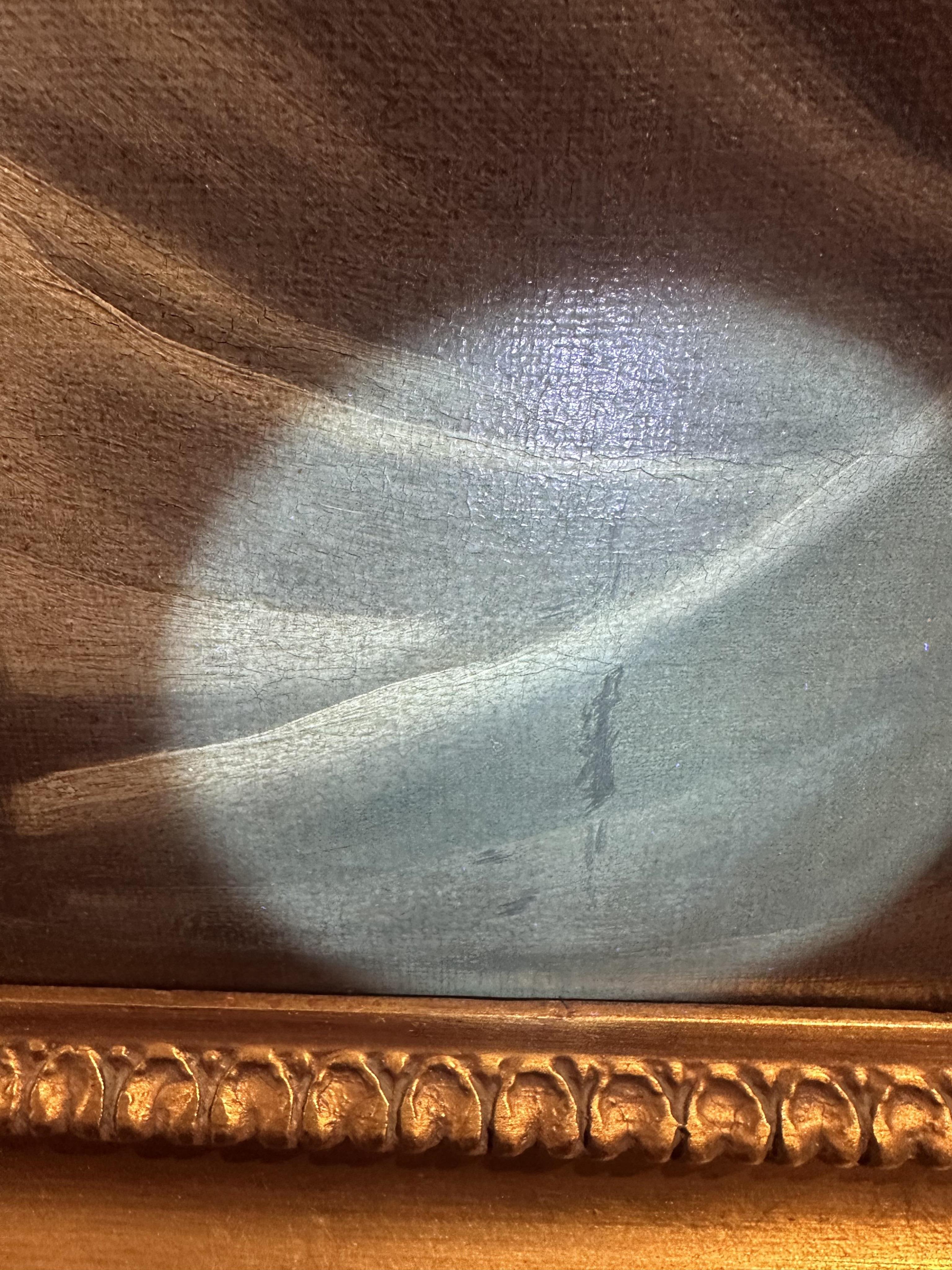 Follower of George Romney, British 1734-1802, A portrait of a young lady with yellow drapery